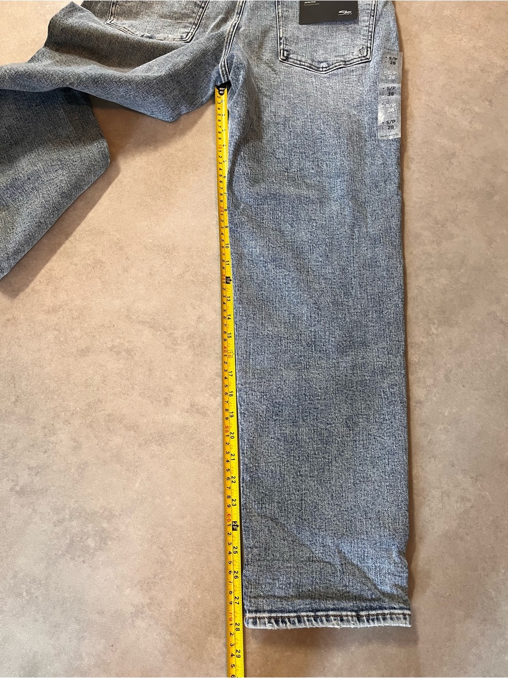 New SILVER overalls. Baggy. Straight Leg. Small or 28. Mid stretch. Tags on. - Picture 9 of 12